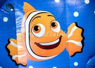 Corrediça de água inflável de Clownfish com piscina pelo encerado durável do PVC
