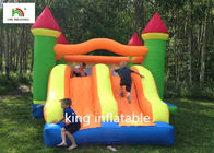 Casa de salto inflável do castelo de Rockey com o quintal de duas corrediças para a criança