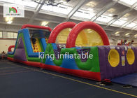 Jogos pequenos personalizados do esporte do obstáculo do PVC Inflatabel com corrediça para todas as idades