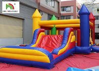 Castelo Bouncy inflável impermeável com corrediça para o anúncio publicitário garantia de 1 ano