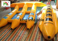 Barco de banana inflável inflável do barco de pesca com mosca da água do divertimento para jogos surfando