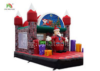 Castelo Bouncy inflável de Papai Noel do Feliz Natal para a decoração 20ft do Xmas