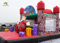 Castelo Bouncy inflável de Papai Noel do Feliz Natal para a decoração 20ft do Xmas