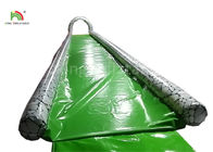 A única pista verde corrediça de água inflável longa de 15 m para adultos personalizou o tamanho