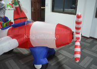 Propaganda exterior personalizada de Papai Noel do Natal ereto inflável relativo à promoção do tamanho