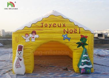 Barraca inflável personalizada de Snowma da casa do Natal dos produtos da propaganda do tamanho