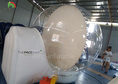 Bola de neve inflável da decoração do Natal da cabine humana da foto do globo da neve com canal