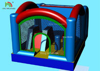 Do leão-de-chácara multifuncional inflável do brinquedo da combinação das crianças da porta do futebol dos jogos do esporte castelo de salto