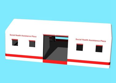 Barraca inflável do hospital de encerado 0.65Mm do PVC do isolado