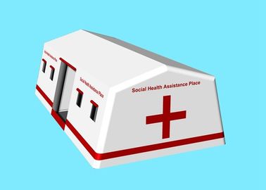 Barraca inflável do hospital de encerado 0.65Mm do PVC do isolado