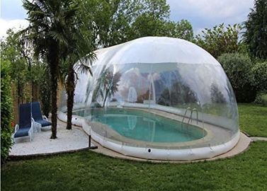 Barraca transparente inflável comercial da tampa da abóbada da piscina de 8m