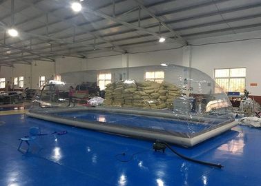 Barraca transparente inflável comercial da tampa da abóbada da piscina de 8m