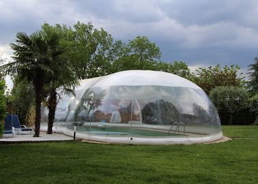 Barraca transparente inflável comercial da tampa da abóbada da piscina de 8m