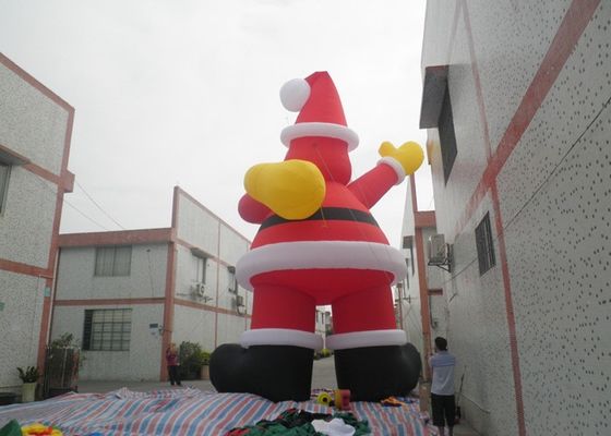 À prova de fogo   feriado de nylon Santa Claus inflável do Xmas 210D