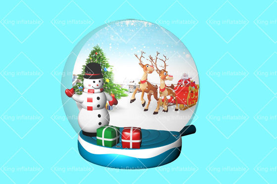 Balão do globo da neve do Feliz Natal do rei Inflatable Advertising 3m