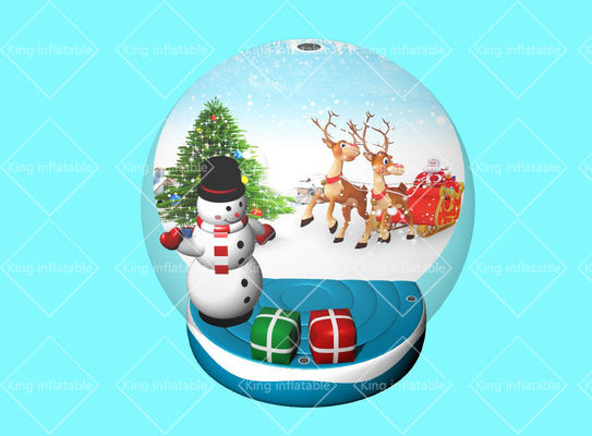 Balão do globo da neve do Feliz Natal do rei Inflatable Advertising 3m