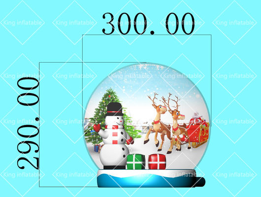 Balão do globo da neve do Feliz Natal do rei Inflatable Advertising 3m