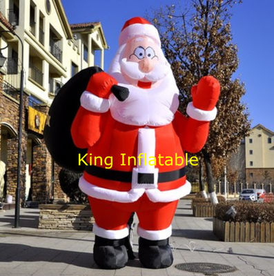 210D 2m Santa Claus For Home Backyard inflável 3m alta