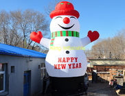 boneco de neve inflável do quintal dos produtos do Natal de 210D Oxford 3m