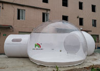 Barraca clara inflável da bolha do hotel transparente de 5m com túnel e banheiro
