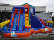Parque inflável da água do certificado do CE com o encerado do PVC da corrediça para jogos da água das crianças