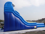 Corrediça de água inflável amarela exterior gigante com associação/parque comercial da água para crianças