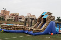 Jogos infláveis feitos sob encomenda do esporte do curso de obstáculo com impressão da camuflagem