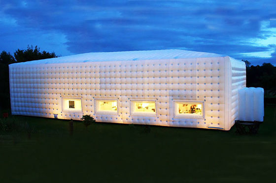 Plato Inflatable Event Tent de costura quádruplo gigante