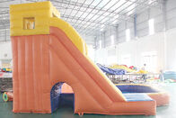 Piscina das crianças 0.90mm Plato Inflatable Water Slide With