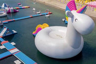 Impressão de Digitas do parque da água de Unicorn Theme Inflatable Floating Aqua