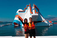 Impressão de Digitas do parque da água de Unicorn Theme Inflatable Floating Aqua