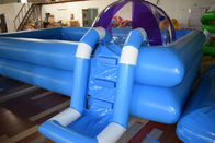 Piscina inflável feita sob encomenda do partido das crianças com escada e parte inferior completa da impressão a cores