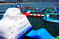 Curso de obstáculo de flutuação adulto da água da explosão de Aqua Fun Inflatable Water Parks do jogo