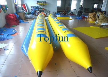 Linha dobro barco de banana inflável para 7 pessoas/barcos de esboço banana inflável