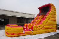 Corrediça de água inflável da cor feita sob encomenda do gelo do fogo com a associação para crianças/negócio alugado
