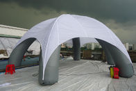 Barraca inflável do evento da aranha feita sob encomenda do PVC com o telhado impresso branco para a propaganda