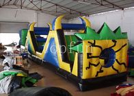 campo de jogos inflável engraçado do PVC de 0.55mm Plato, parque de diversões para jogos exteriores das crianças