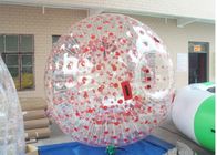 Da bola inflável gigante de Zorb do esporte da cor vermelha bola humana do hamster com anel-D colorido