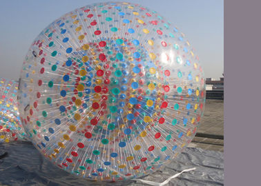O azul pontilha a bola inflável de Zorb do hamster