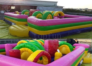 Encerado do PVC de Plato, jogo inflável do obstáculo do parque de diversões para crianças