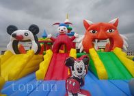 Parque de diversões inflável de Mickey Mouse de encerado do PVC para usos comerciais