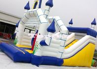 Corrediça mega do salto N para fora, castelo de salto inflável com corrediça e obstáculos