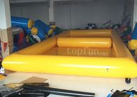 PVC inflável exterior quadrado amarelo das associações de água para a bola de passeio da água