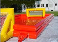 jogos infláveis dos esportes de encerado do PVC de 0.45mm - de 0.55mm, material desportivo dobro do campo de futebol do tubo