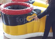 Sapatas infláveis amarelas do PVC para o campo de futebol inflável interessante de passeio da raça
