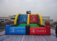 Campo de futebol inflável personalizado PVC, jogos engraçados do tiro do basquetebol