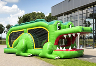Castelo de salto inflável do curso de obstáculo do crocodilo das crianças