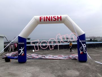 azul inflável do arco de encerado do PVC de 0.55mm personalizado para esportes e eventos