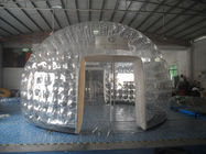 Barraca transparente inflável exterior da bolha, barraca clara feito à mão da abóbada do PVC