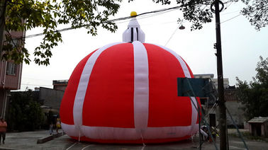 Barraca inflável exterior da abóbada da tela, figura inflável vermelha da barraca do ar da promoção